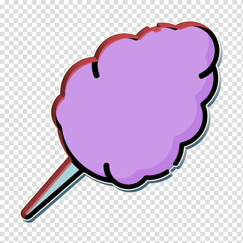 Cotton candy icon Desserts and candies icon Food and restaurant icon, Heart, Material Property transparent background PNG clipart