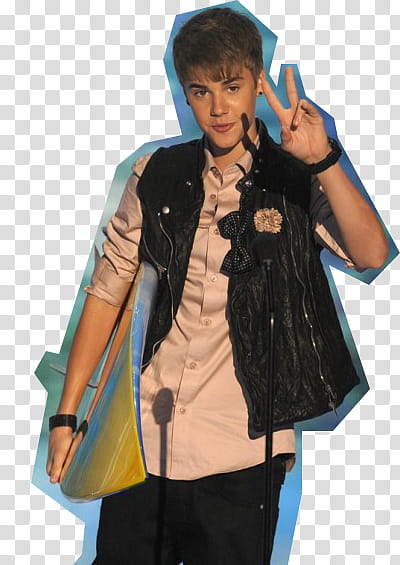 Justin Bieber, Justin Bieber with peace hand sign transparent background PNG clipart