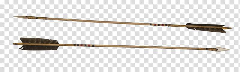 Two Old Indian Arrows, brown-and-black arrows transparent background PNG clipart