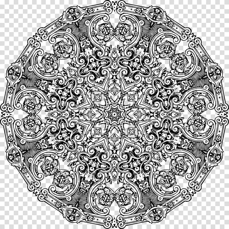 Drawing Visual Arts, Ornament, Mandala, Line Art, Doodle, Symmetry transparent background PNG clipart