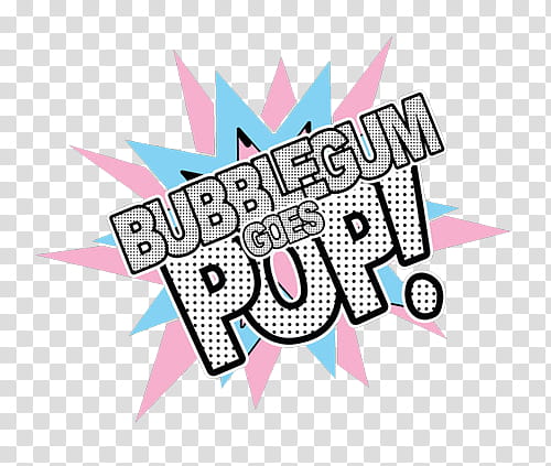 II, bubblegum goes pop! text transparent background PNG clipart