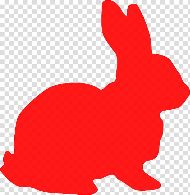 Easter Bunny, Rabbit, Silhouette, Hare, Rabbit Show Jumping, Drawing, Leporids, Red transparent background PNG clipart