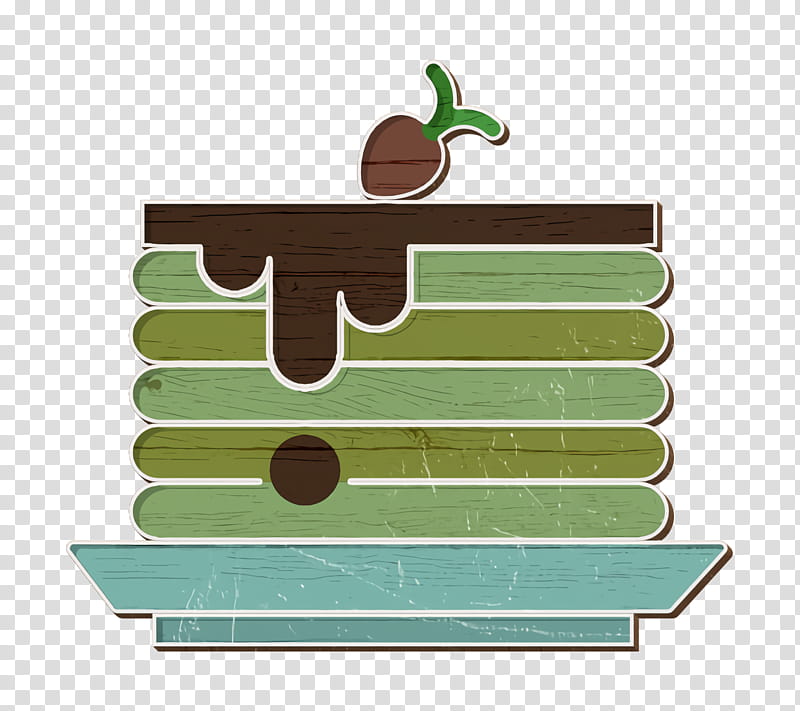 Pancakes icon Dessert icon Gastronomy Set icon, Green, Shelf, Rectangle, Logo, Furniture, Shelving transparent background PNG clipart