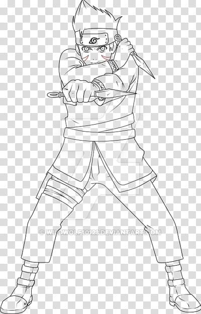Flory Shippuden FullBody (LineArt) transparent background PNG clipart