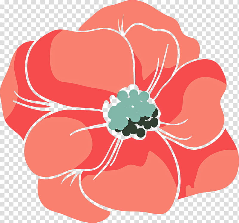 red flower petal pink plant, Poppy Family, Coquelicot, Hibiscus, Anemone transparent background PNG clipart