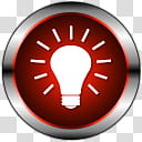 PrimaryCons Red, light bulb icon transparent background PNG clipart