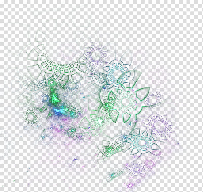 Fractal  , floral illustration transparent background PNG clipart