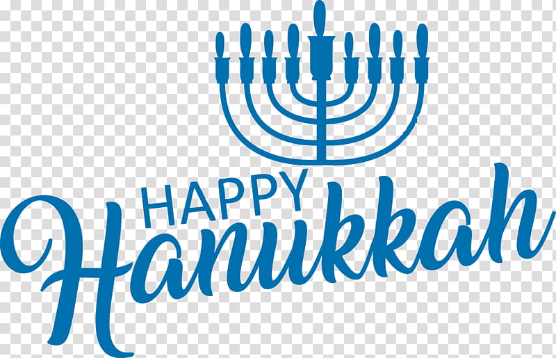 Hanukkah Candle Hanukkah Happy Hanukkah, Menorah, Text, Blue, Logo, Line, Candle Holder transparent background PNG clipart