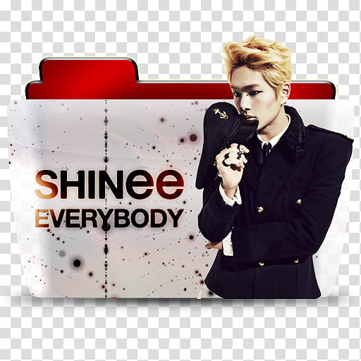 SHINee Everybody Folder Icon , , men's black jacket transparent background PNG clipart