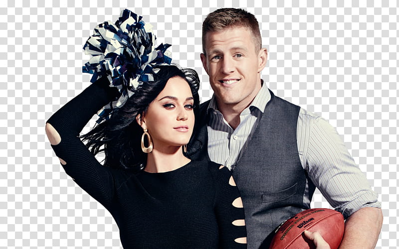 Katy Perry and JJ Watt , cecniwal () transparent background PNG clipart