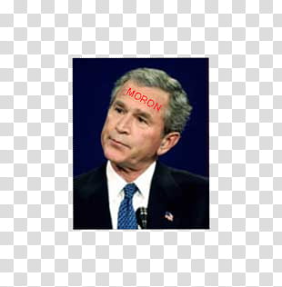 George Dubya Bush transparent background PNG clipart