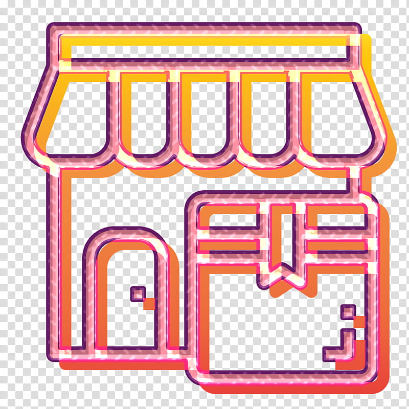 Shipping and delivery icon Logistic icon Shop icon, Line, Rectangle transparent background PNG clipart