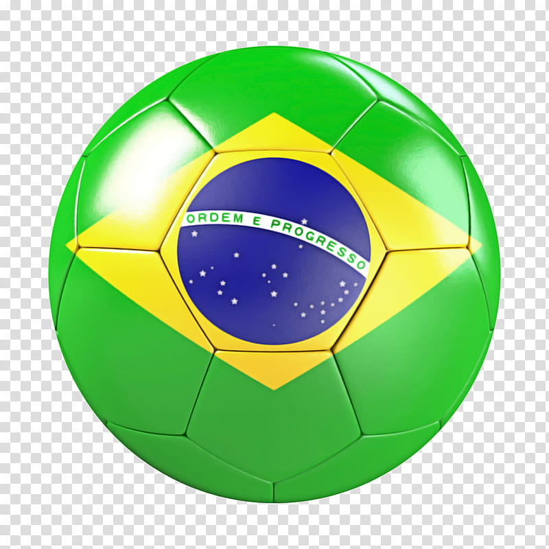 Brazil Flag, Flag Of Brazil, National Flag, Soccer Ball, Football, Green, Yellow, Sports Equipment transparent background PNG clipart