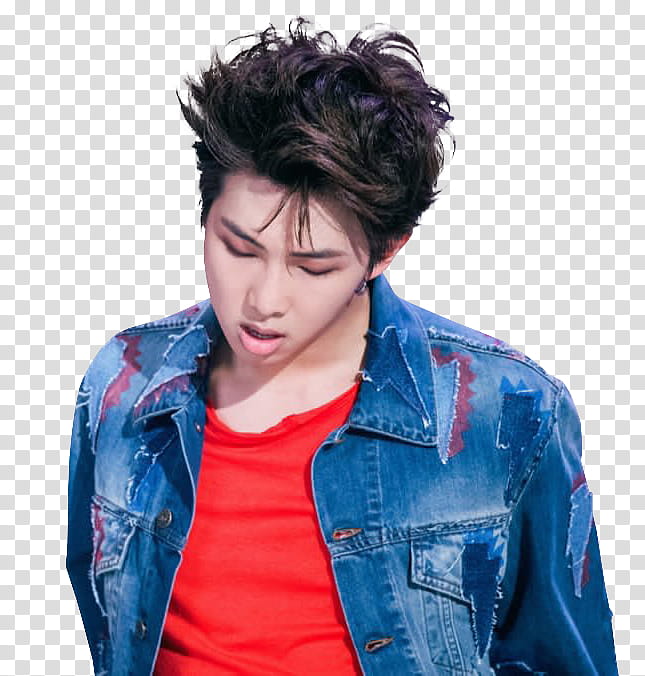 BTS RM looking down transparent background PNG clipart