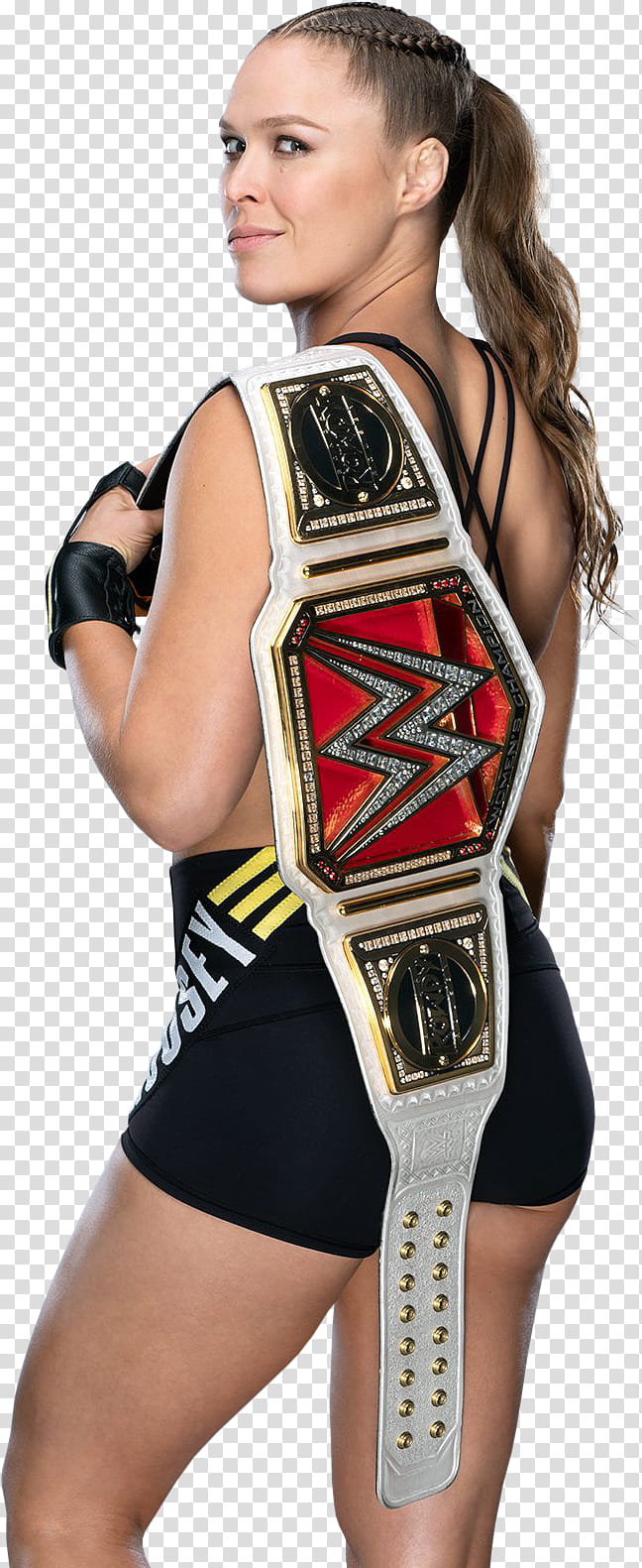 Ronda Rousey RAW Women Champion Render transparent background PNG clipart