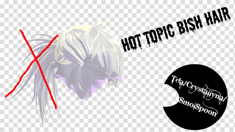 Tda Hot Topic Bish hair DL [UPDATED], hot topic bish hair transparent background PNG clipart