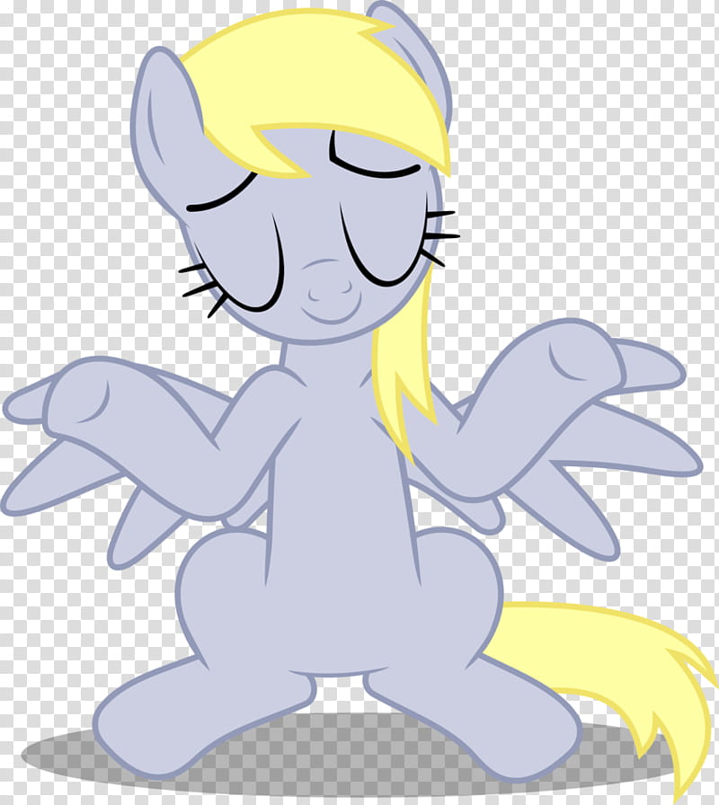 Derpy Hooves shrug (I dunno lol), gray My Little Pony character illustration transparent background PNG clipart