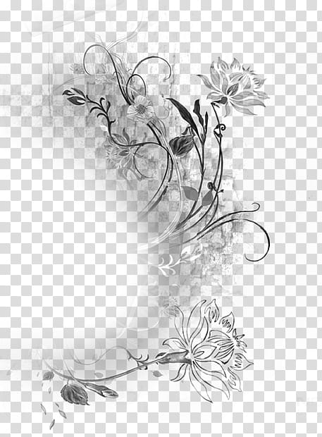 Lamoure Brushes , black petaled flower illustration transparent background PNG clipart