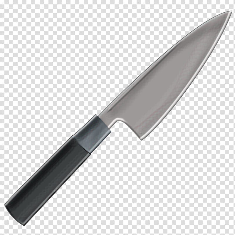 Vexel Knife, black handled kitchen knife illustration transparent background PNG clipart