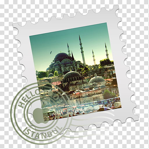 Mail Stamp Icons, Istanbul transparent background PNG clipart