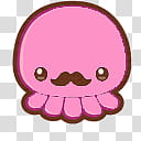 de, pink octopus cartoon character transparent background PNG clipart