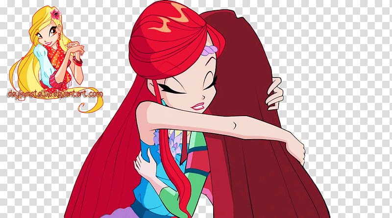 Roxy and Bloom Winx transparent background PNG clipart