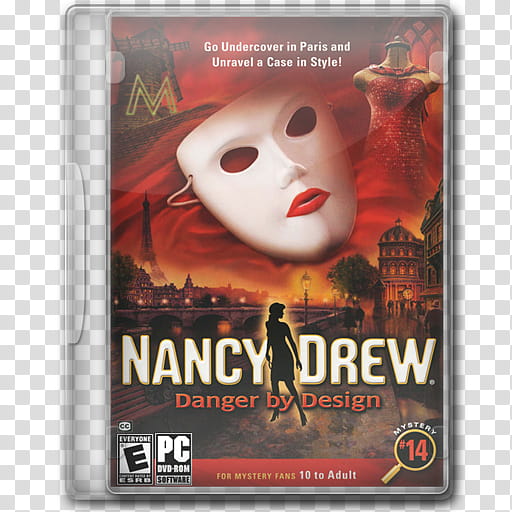 Game Icons , Nancy-Drew--Danger-By-Design, Nancy Drew game case transparent background PNG clipart