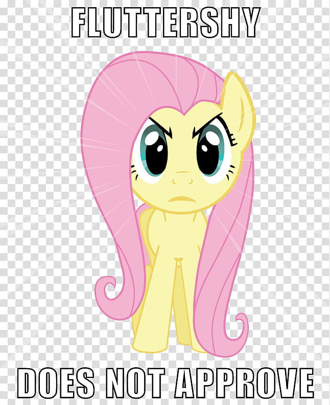 Fluttershy Does Not Approve, My Little Pony transparent background PNG clipart