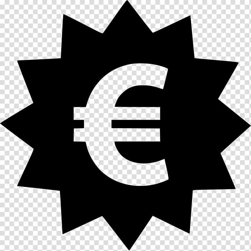 Euro Sign, Currency Symbol, Black And White
, Logo, Circle transparent background PNG clipart
