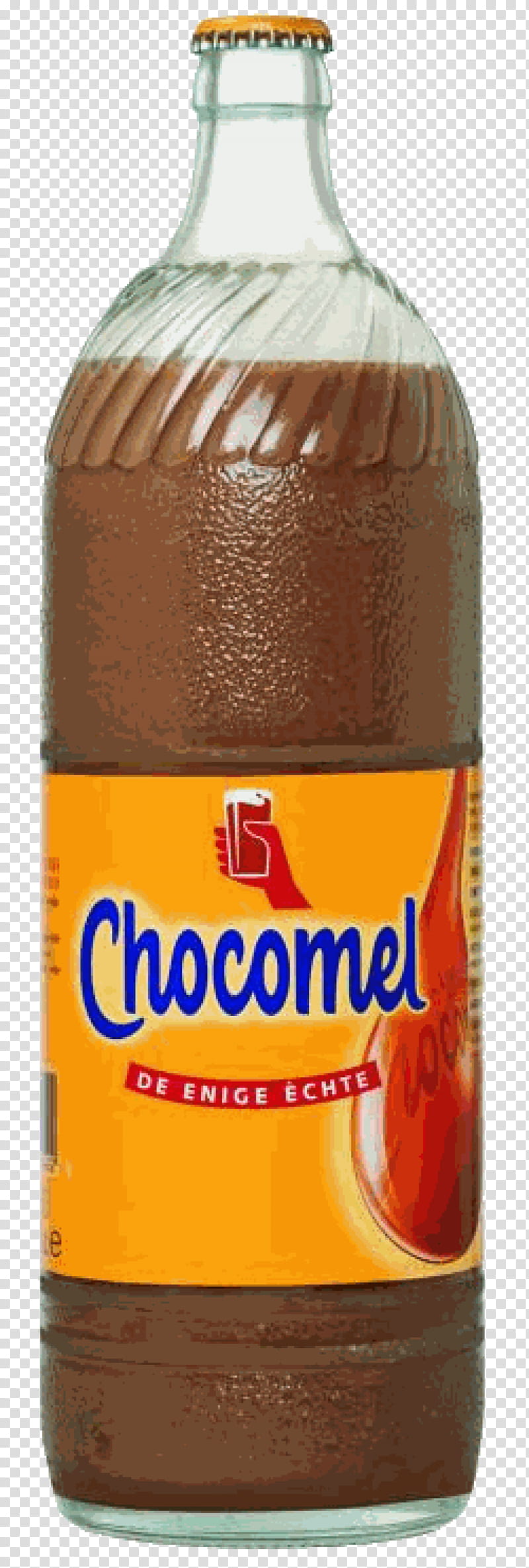 Chocolate Milk, Chocomel, Bottle, Glass Bottle, Liter, Fizzy Drinks, Food, Lidl transparent background PNG clipart