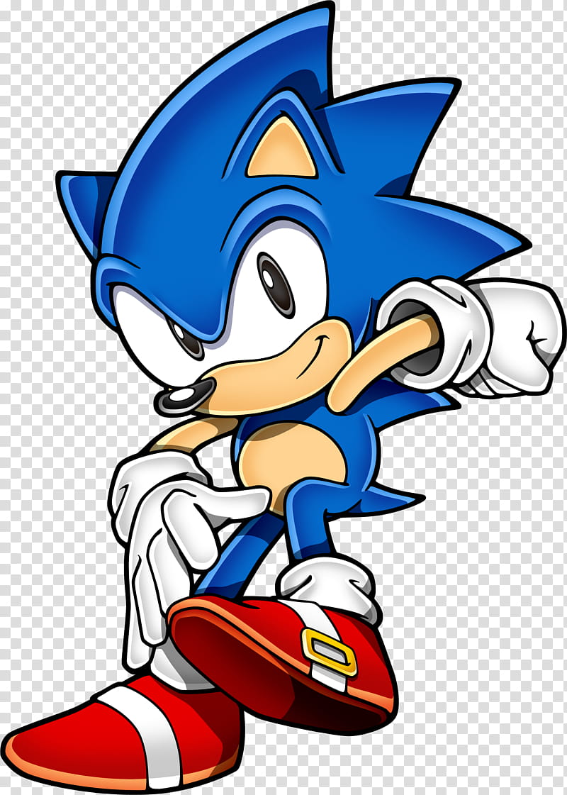 Classic Sonic, blue Sonic illustration transparent background PNG clipart