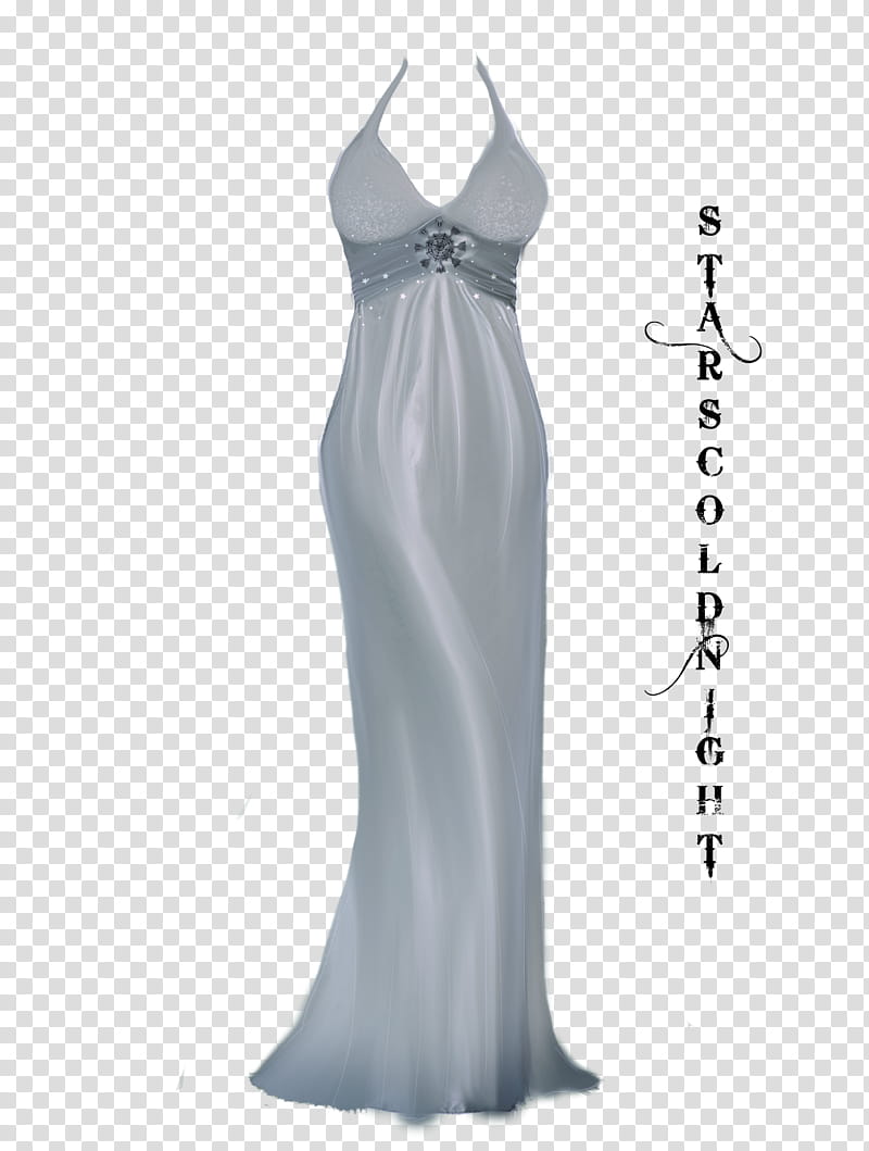 Sexy light blue dress, white sleeveless long dress transparent background PNG clipart