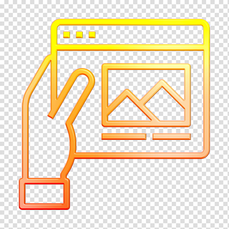 Seo and web icon Type of Website icon Travel icon, Yellow, Line transparent background PNG clipart