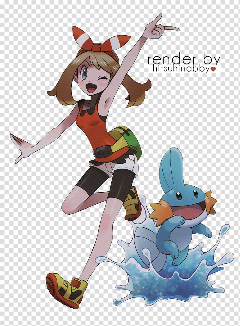 May haruka pokemon render transparent background PNG clipart