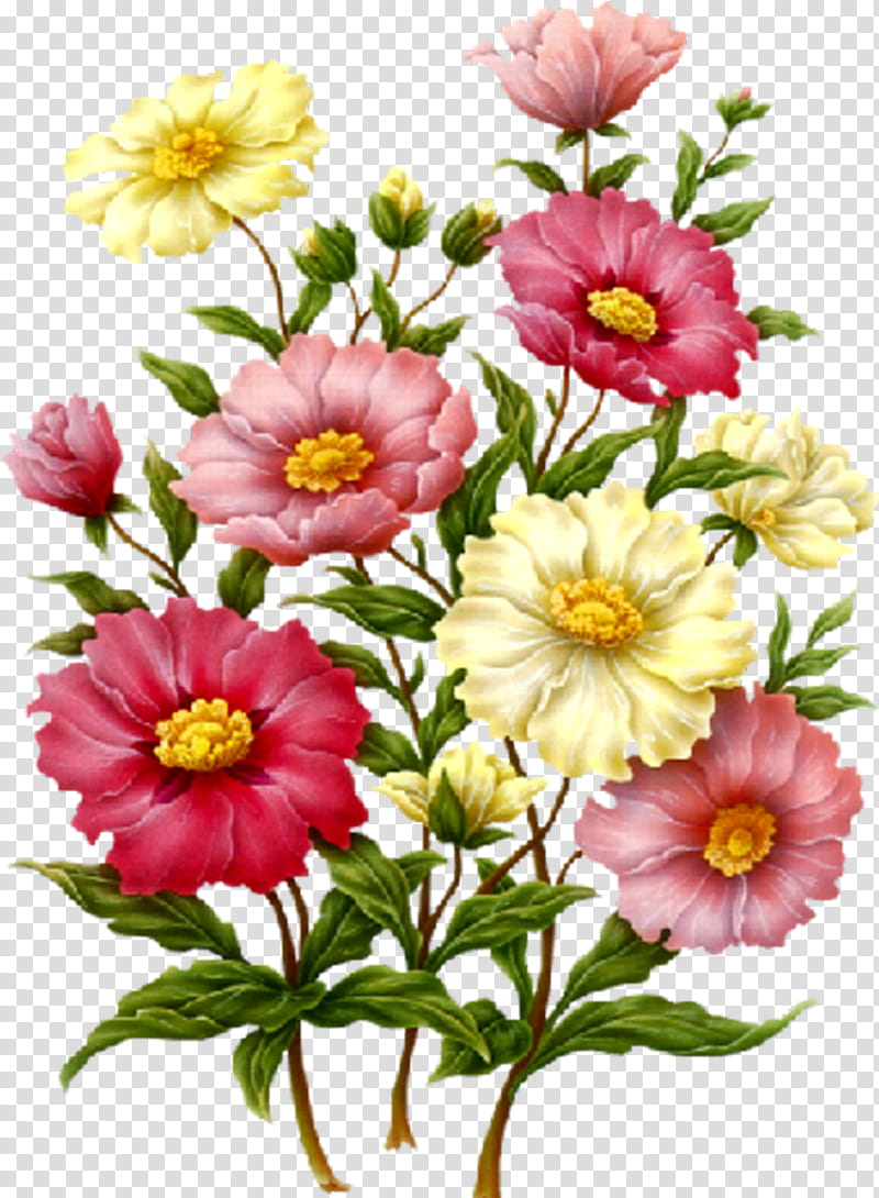 Bouquet Of Flowers Drawing, Floral Design, Rose, Decoupage, Peony, Artificial Flower, Painting, Pink Flowers transparent background PNG clipart