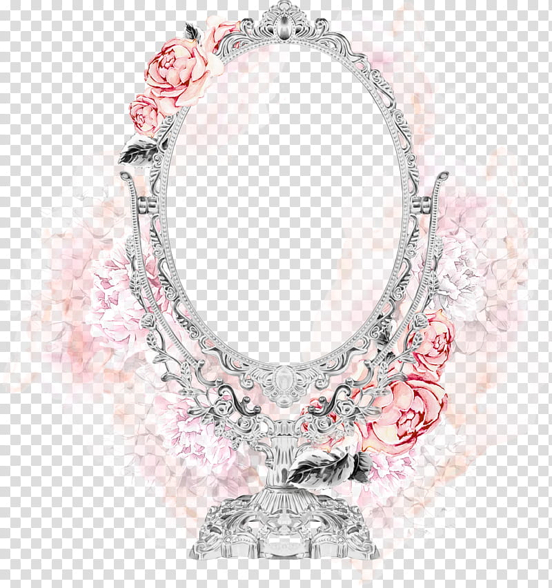 body jewelry jewellery necklace pink pendant, Silver, Metal transparent background PNG clipart