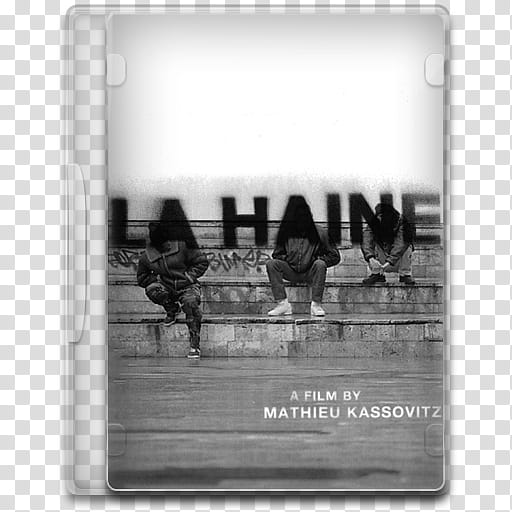 Movie Icon Mega , La Haine, La Haine movie DVD case transparent background PNG clipart