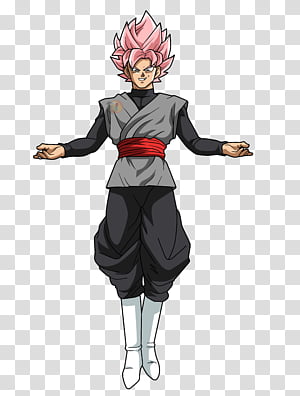 Goku Black de Perfil, black Son Goku standing transparent