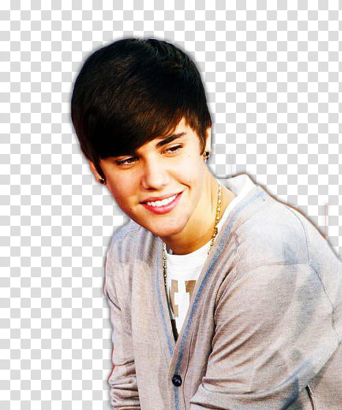 Justin Bieber tribute to MJ, Justin Bieber in gray cardigan transparent background PNG clipart