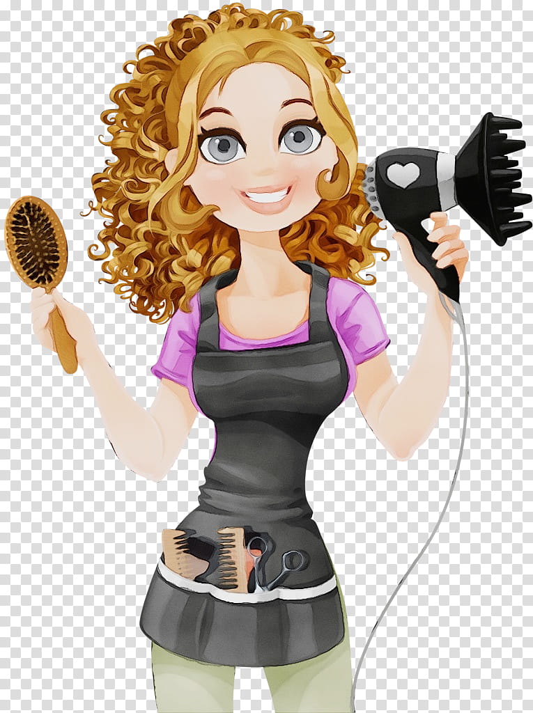 Hairdresser Beauty Parlour Barber Artificial hair integrations, Watercolor, Paint, Wet Ink, Hairstyle, Hair Removal, Hair Dryers, Facial Hair transparent background PNG clipart
