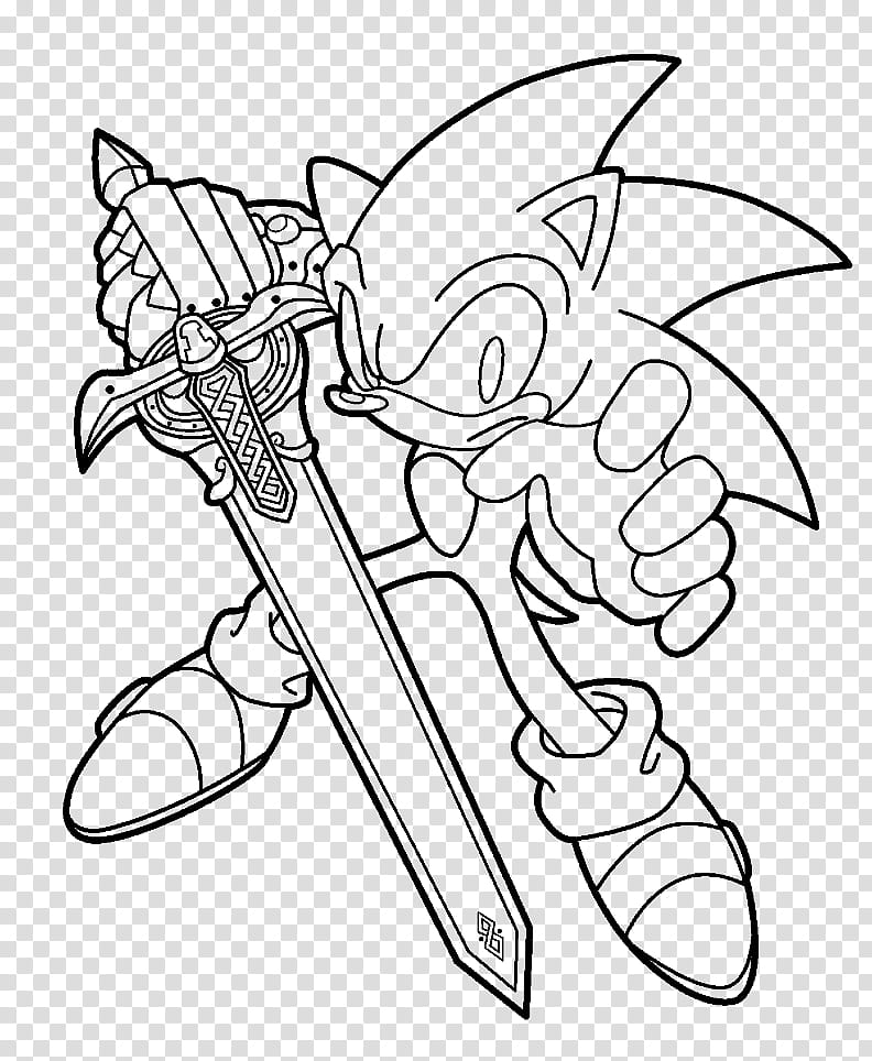 Line Art Sir Sonic, Sonic the Hedgehog illustration transparent background PNG clipart