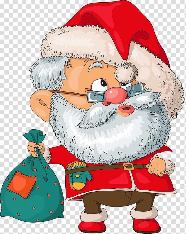Santa claus, Cartoon, Fictional Character, Christmas , Christmas Eve transparent background PNG clipart