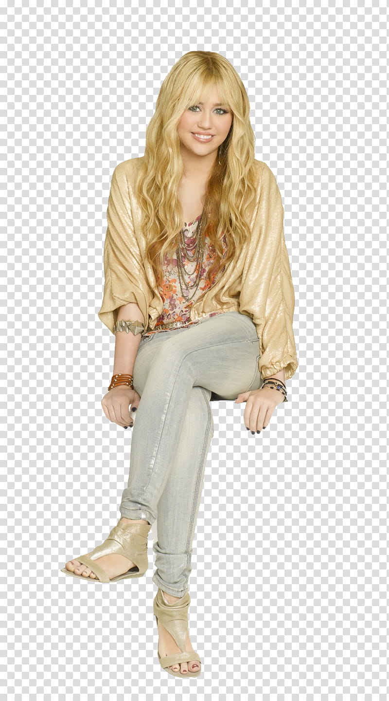 HM Forever, Miley Cyrus sitting transparent background PNG clipart