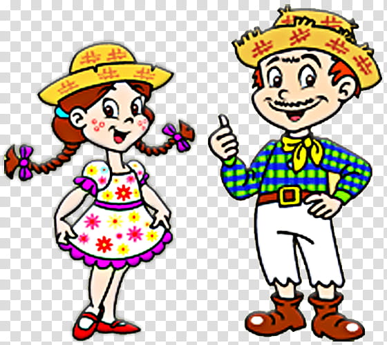 Kids Playing, Festa Junina, Caipira, Midsummer, Brazil, Party, Boy, Drawing transparent background PNG clipart