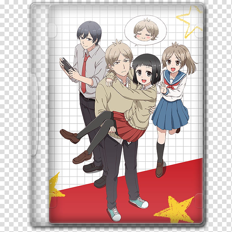 Anime  Spring Season Icon , Akkun to Kanojo, anime DVD case transparent background PNG clipart