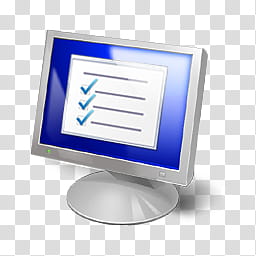 Vista RTM WOW Icon , Config, gray computer monitor icon transparent background PNG clipart