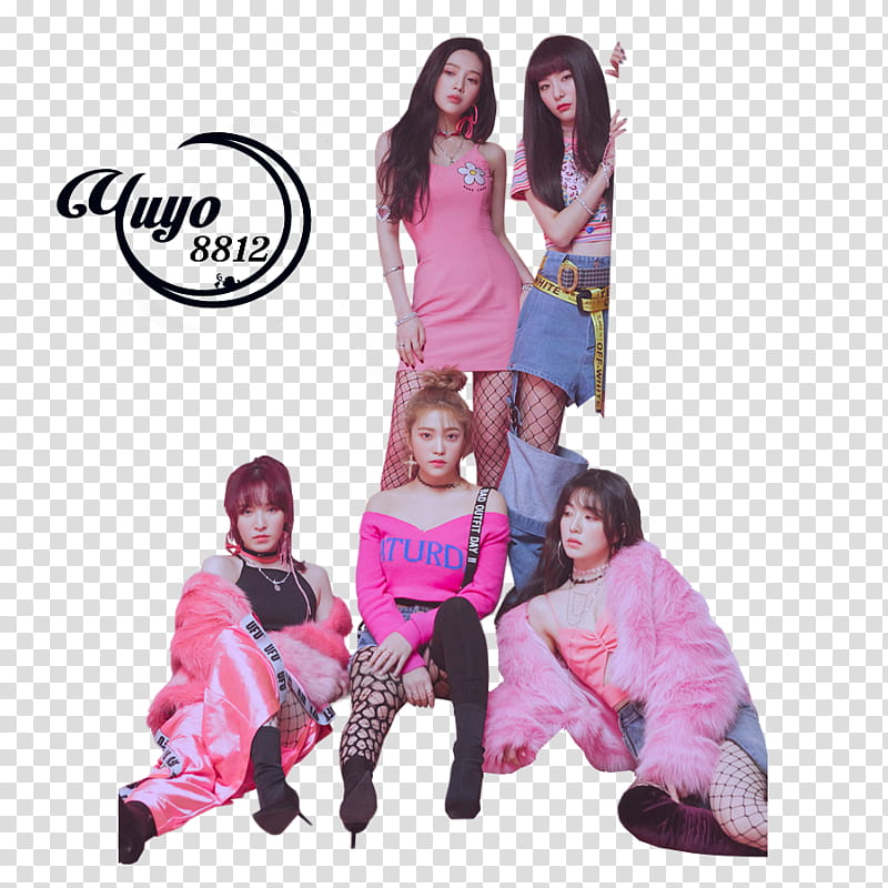 RED VELVET BAD BOY, Red Velvet group transparent background PNG clipart