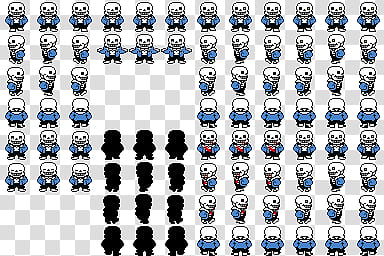 RPG Maker VX Ace, Sans Overworld, black-and-blue illustrations transparent background PNG clipart