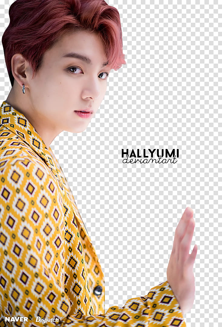 JungKook IDOL, man in yellow suit jacket transparent background PNG clipart