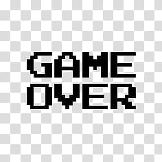 ES , game over text transparent background PNG clipart